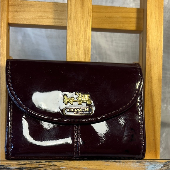 Coach leather leather small wallet clutch - Picture 1 of 15